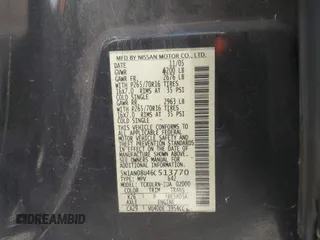 2006 Nissan Xterra SE with VIN 5N1AN08U46C513770, listed as a IAAI auction lot 41850579 with 160,038 mi miles and . Bid and sale history available at carsss.com. Image 9.