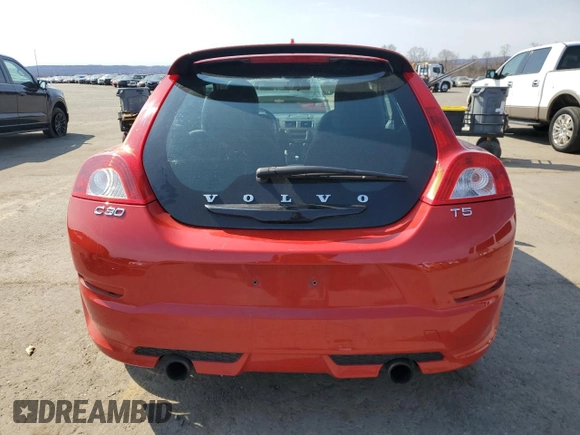 2011 Volvo C30 with VIN YV1672MK9B2245927, listed as a Copart auction lot 48177405 with 58,087 mi miles and Salvage Title. Bid and sale history available at carsss.com. Image 6.