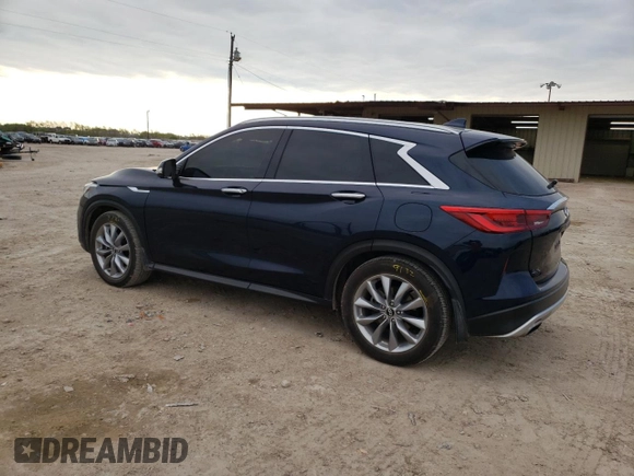 2019 Infiniti QX50 LUXE with VIN 3PCAJ5M13KF131378, listed as a Copart auction lot 45098693 with 47,933 mi miles. Bid and sale history available at carsss.com. Image 2.