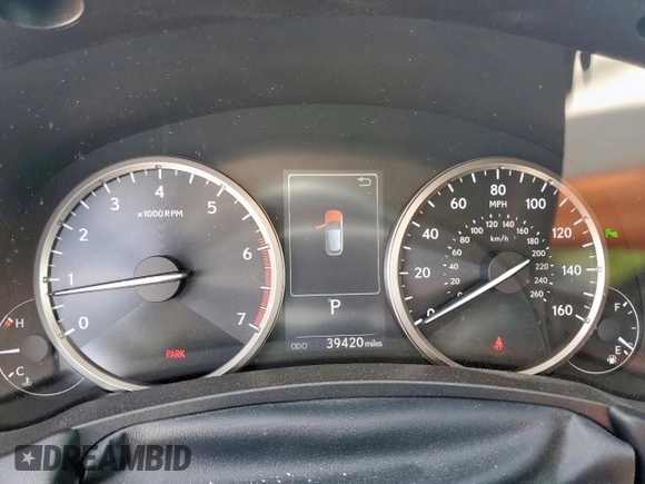 2020 Lexus NX 300 with VIN JTJDARBZXL5001577, listed as a Copart auction lot 60758165 with 39,420 mi miles and Clean title. Bid and sale history available at DreamBid. Image 9.