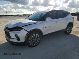 2025 Chevrolet Blazer RS z VIN 3GNKBERS9SS115056, wystawiony jako Copart lot #87266304 z przebiegiem 916 mil mil oraz Szkoda całkowita • Salvage title. Historia ofert i sprzedaży dostępna na DreamBid. Obrazek 1.