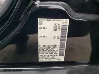 2023 Nissan Altima 2.5 SV with VIN 1N4BL4DVXPN366645, listed as a Copart auction lot 52741275 with 73,066 mi miles and Clean Title. Bid and sale history available at carsss.com. Image 12.