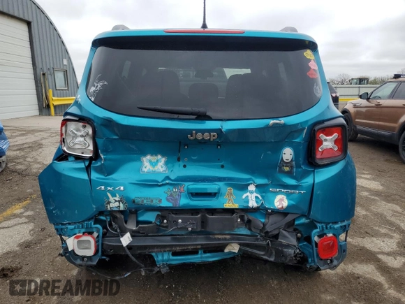 2021 Jeep Renegade Jeepster with VIN ZACNJDAB9MPM71295, listed as a Copart auction lot 51680175 with 30,034 mi miles and Salvage title. Bid and sale history available at DreamBid. Image 6.