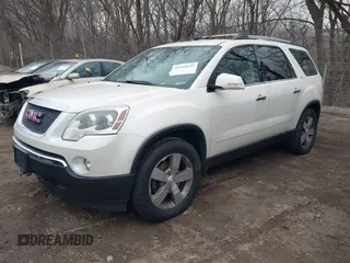 2012 GMC Acadia SLT2 with VIN 1GKKRSED3CJ338615, listed as a IAAI auction lot 41554642 with 178,707 mi miles. Bid and sale history available at carsss.com. Image 2.