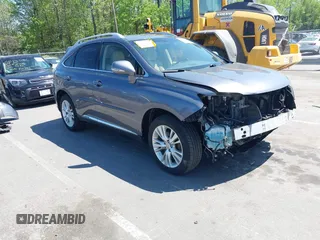 2012 Lexus RX 450h with VIN JTJBC1BAXC2427994, listed as a IAAI auction lot 41997188 with 131,614 mi miles and . Bid and sale history available at DreamBid. Image 1.
