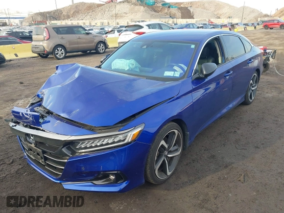 2022 Honda Accord Sedan Sport SE with VIN 1HGCV1F4XNA085981, listed as a IAAI auction lot 41907845 with 17,369 mi miles. Bid and sale history available at carsss.com. Image 17.
