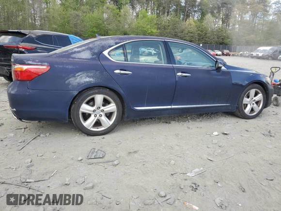 2011 Lexus LS 460 with VIN JTHBL5EF1B5103121, listed as a Copart auction lot 54085145 with 160,475 mi miles and Clean title. Bid and sale history available at DreamBid. Image 3.