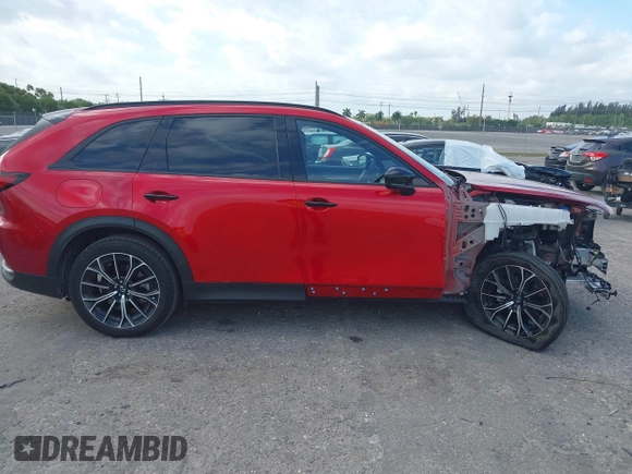 2025 Mazda CX-70 Premium Plus with VIN JM3KJEHA4S1112319, listed as a IAAI auction lot 41908798 with 7,712 mi miles and . Bid and sale history available at DreamBid. Image 14.