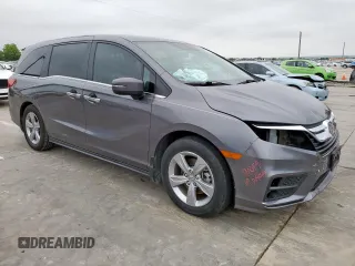 2019 Honda Odyssey EX-L with VIN 5FNRL6H74KB069409, listed as a Copart auction lot 55493135 with 38,451 mi miles and Salvage Title. Bid and sale history available at carsss.com. Image 4.