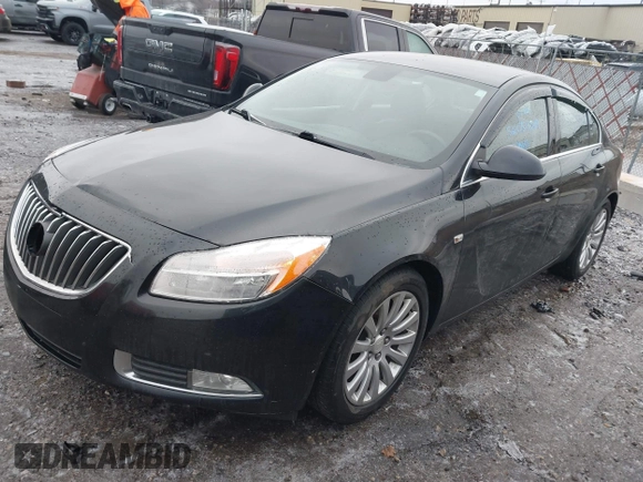 2011 Buick Regal CXL Turbo TO1 with VIN W04GV5EV0B1096141, listed as a IAAI auction lot 41511269 with 143,623 mi miles. Bid and sale history available at carsss.com. Image 2.