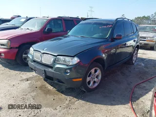 2007 BMW X3 3.0si with VIN WBXPC93487WF24308, listed as a IAAI auction lot 41462964 with 166,579 mi miles. Bid and sale history available at carsss.com. Image 2.