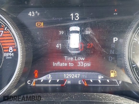 2019 Jeep Cherokee Limited with VIN 1C4PJMDX8KD121008, listed as a IAAI auction lot 41748829 with 129,247 mi miles. Bid and sale history available at carsss.com. Image 16.