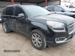 2015 GMC Acadia SLT with VIN 1GKKVRKD4FJ181979, listed as a IAAI auction lot 41856398 with 1 mi miles. Bid and sale history available at carsss.com. Image 1.