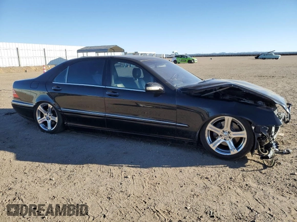2001 Mercedes-Benz S-Class with VIN WDBNG70J41A147953, listed as a Copart auction lot 47106675 with 0 mi miles and Salvage Title. Bid and sale history available at carsss.com. Image 4.