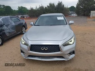 2018 Infiniti Q50 3.0t Luxe with VIN JN1EV7AR0JM433540, listed as a IAAI auction lot 42129284 with 105,966 mi miles. Bid and sale history available at carsss.com. Image 12.