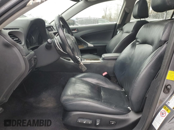 2012 Lexus IS 250 with VIN JTHCF5C25C5059413, listed as a Copart auction lot 87642065 with 108,205 mi miles and Salvage Title. Bid and sale history available at DreamBid. Image 7.