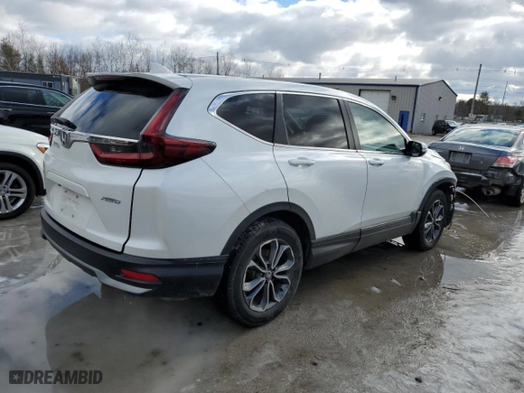 2020 Honda CR-V EX-L with VIN 2HKRW2H88LH700206, listed as a Copart auction lot 43580085 with 63,650 mi miles and Salvage Title. Bid and sale history available at carsss.com. Image 3.