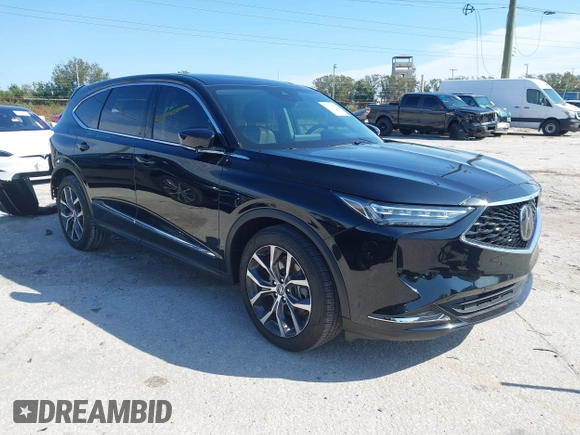 2023 Acura MDX w/Technology Package with VIN 5J8YD9H46PL001876, listed as a IAAI auction lot 41309678 with 39,596 mi miles. Bid and sale history available at carsss.com. Image 1.