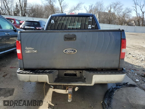 2005 Ford F-150 XLT with VIN 1FTPW14595FB71066, listed as a Copart auction lot 51159715 with 217,444 mi miles and Non Repairable. Bid and sale history available at carsss.com. Image 6.