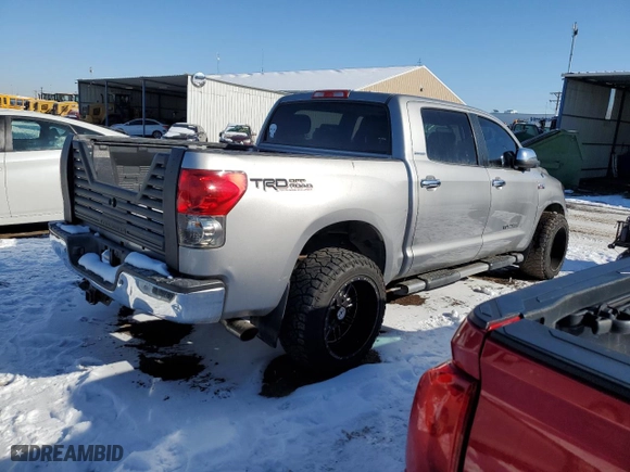 2007 Toyota Tundra LTD with VIN 5TBDV58197S472209, listed as a Copart auction lot 42746345 with 170,896 mi miles and Salvage Title. Bid and sale history available at carsss.com. Image 3.