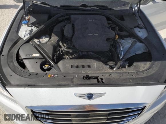 2017 Genesis G80 3.8L with VIN KMHGN4JE6HU193658, listed as a Copart auction lot 80803104 with Not Provided miles and Salvage Title. Bid and sale history available at DreamBid. Image 11.