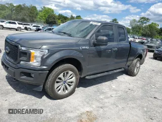 2018 Ford F-150 XL z VIN 1FTEX1EP9JKE63502, wystawiony jako Copart lot #58291385 z przebiegiem 156 266 mil mil oraz Szkoda całkowita • Salvage title. Historia ofert i sprzedaży dostępna na DreamBid. Obrazek 1.
