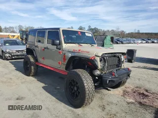 2017 Jeep Wrangler Unlimited Rubicon Recon with VIN 1C4BJWFG9HL586169, listed as a Copart auction lot 80454624 with 174,987 mi miles and Salvage title. Bid and sale history available at DreamBid. Image 4.