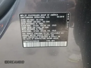2018 Volkswagen Atlas SEL с VIN 1V2RR2CA0JC565408, выставлен на аукционе Copart как лот 60558725 с пробегом 135 761 миль миль и Чистый • Clean title. История ставок и продаж доступна на DreamBid. Изображение 13.