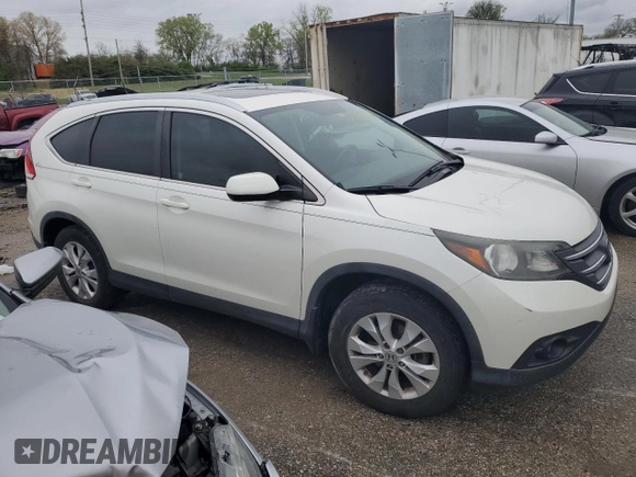2012 Honda CR-V EX-L with VIN 5J6RM3H72CL033948, listed as a Copart auction lot 49062174 with 121,067 mi miles and Salvage Title. Bid and sale history available at carsss.com. Image 4.