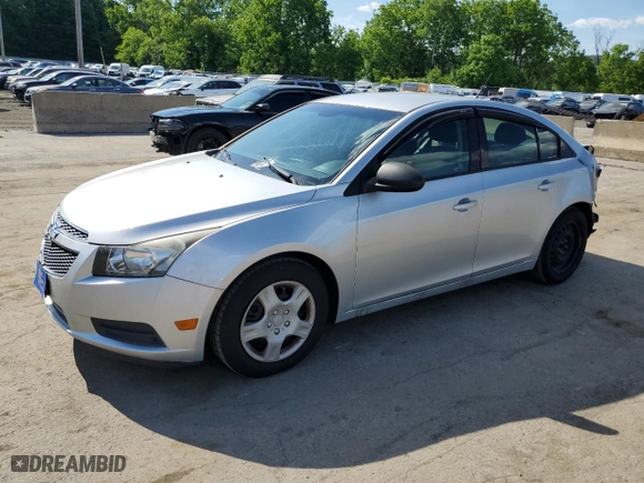 2013 Chevrolet Cruze LS with VIN 1G1PA5SG6D7160828, listed as a Copart auction lot 55455854 with 110,864 mi miles and Salvage Title. Bid and sale history available at carsss.com. Image 1.