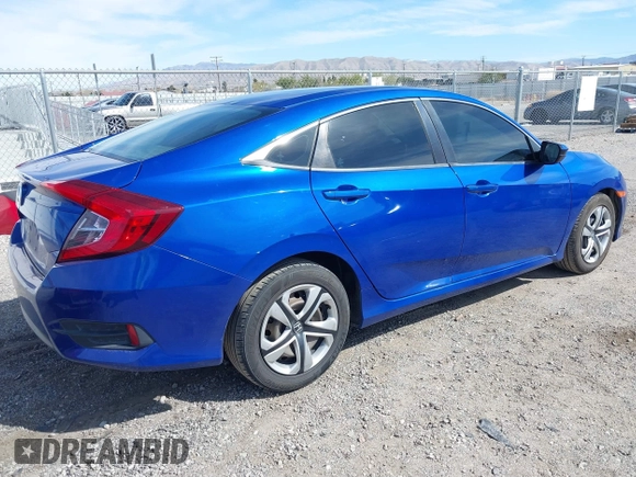 2016 Honda Civic Sedan LX with VIN 19XFC2F58GE248613, listed as a IAAI auction lot 41888971 with 171,929 mi miles. Bid and sale history available at carsss.com. Image 4.