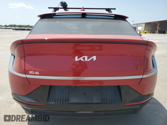 2022 Kia EV6 Wind with VIN KNDC34LA7N5046628, listed as a Copart auction lot 63230374 with 48,023 mi miles and Salvage Title. Bid and sale history available at carsss.com. Image 6.