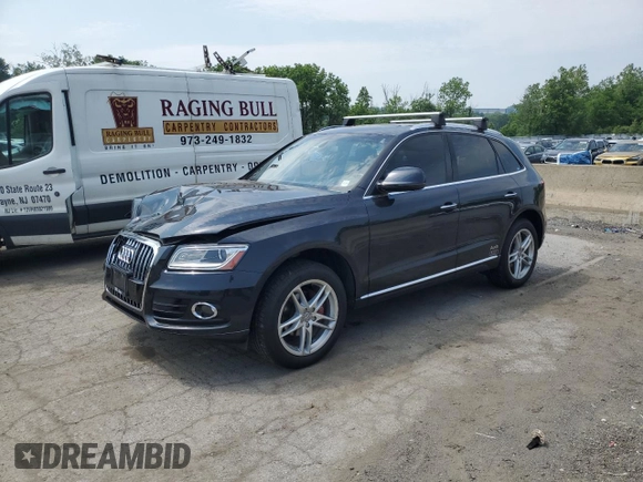 2017 Audi Q5 Premium with VIN WA1C2AFP2HA083710, listed as a Copart auction lot 60165955 with 148,124 mi miles and Salvage title. Bid and sale history available at DreamBid. Image 1.