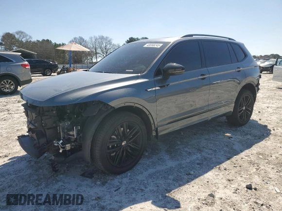 2022 Volkswagen Tiguan SE R-Line Black with VIN 3VVCB7AX5NM080672, listed as a Copart auction lot 48558245 with 29,934 mi miles and Salvage Title. Bid and sale history available at DreamBid. Image 1.