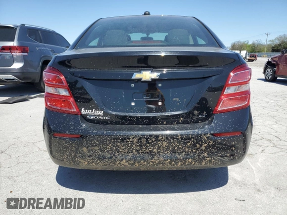 2020 Chevrolet Sonic LT with VIN 1G1JD5SB7L4101000, listed as a Copart auction lot 52336625 with 57,265 mi miles and Salvage title. Bid and sale history available at DreamBid. Image 6.