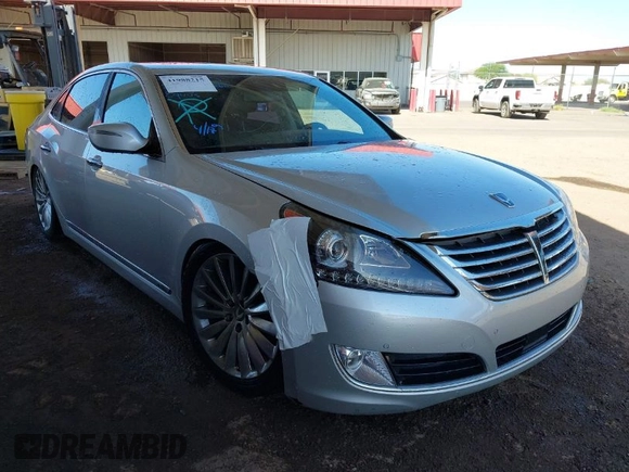 2014 Hyundai Equus Signature with VIN KMHGH4JH6EU080127, listed as a IAAI auction lot 41988215 with 94,349 mi miles and . Bid and sale history available at DreamBid. Image 1.