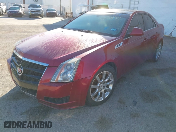 2008 Cadillac CTS RWD w/1SB with VIN 1G6DV57V880181641, listed as a IAAI auction lot 41550840 with 133,233 mi miles. Bid and sale history available at carsss.com. Image 2.