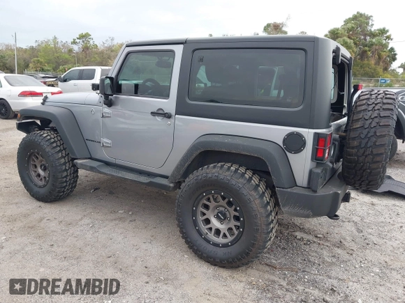 2014 Jeep Wrangler Sport with VIN 1C4AJWAG0EL265409, listed as a IAAI auction lot 41726935 with 78,547 mi miles and . Bid and sale history available at DreamBid. Image 3.
