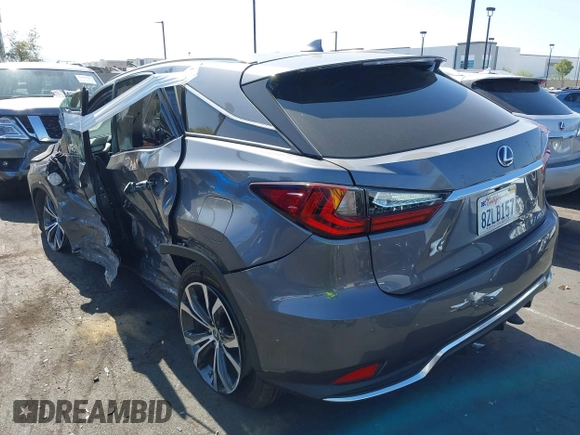 2022 Lexus RX 450h with VIN 2T2HGMDA4NC077617, listed as a IAAI auction lot 42489655 with 37,683 mi miles and . Bid and sale history available at DreamBid. Image 3.