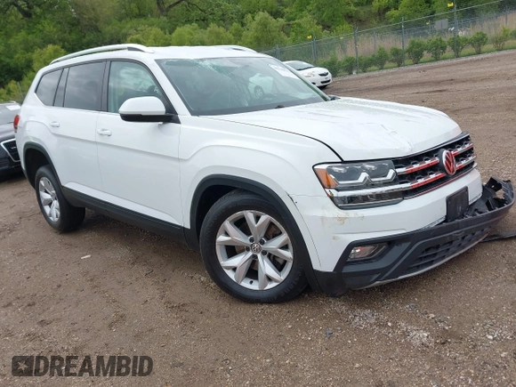 2019 Volkswagen Atlas SE with VIN 1V2UR2CA0KC560799, listed as a IAAI auction lot 42318671 with 95,804 mi miles and . Bid and sale history available at DreamBid. Image 1.