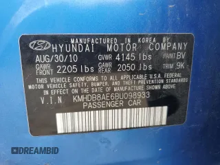 2011 Hyundai Elantra Touring GLS with VIN KMHDB8AE6BU098933, listed as a Copart auction lot 53159735 with 88,566 mi miles and Salvage Title. Bid and sale history available at carsss.com. Image 12.