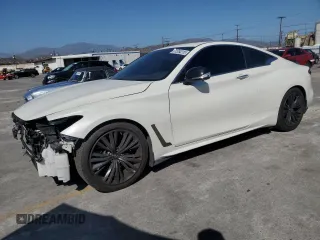 2020 Infiniti Q60 Luxe with VIN JN1EV7EK4LM340603, listed as a Copart auction lot 61554215 with 46,159 mi miles and Salvage title. Bid and sale history available at DreamBid. Image 1.