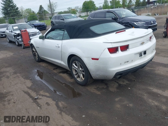 2013 Chevrolet Camaro LT with VIN 2G1FB3D33D9110233, listed as a IAAI auction lot 42219580 with 157,418 mi miles and . Bid and sale history available at DreamBid. Image 3.