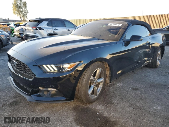 2017 Ford Mustang V6 with VIN 1FATP8EM2H5213068, listed as a Copart auction lot 44364015 with 59,916 mi miles and Salvage Title. Bid and sale history available at carsss.com. Image 1.