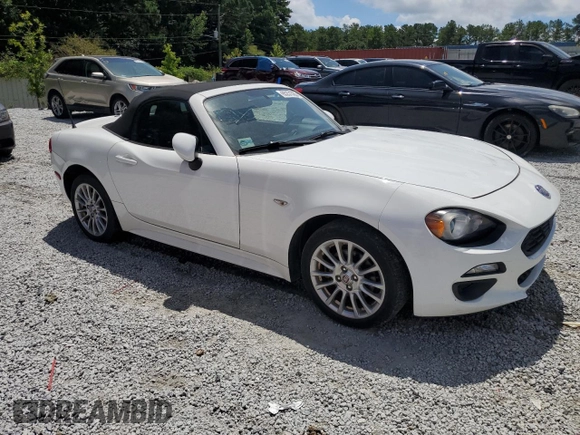 2017 FIAT 124 Spider Lusso with VIN JC1NFAEK0H0105957, listed as a Copart auction lot 65231365 with 131,062 mi miles and Clean title. Bid and sale history available at DreamBid. Image 4.