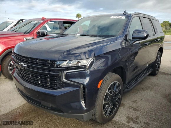 2023 Chevrolet Tahoe RST with VIN 1GNSCRKDXPR102276, listed as a Copart auction lot 73831344 with 37,115 mi miles and Non Repairable. Bid and sale history available at carsss.com. Image 1.