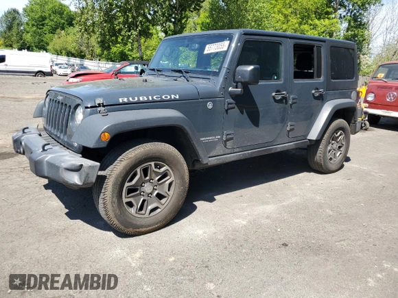 2017 Jeep Wrangler Unlimited Rubicon z VIN 1C4BJWFG6HL724069, wystawiony jako Copart lot #55773055 z przebiegiem 64 515 mil mil oraz Szkoda całkowita • Salvage title. Historia ofert i sprzedaży dostępna na DreamBid. Obrazek 1.
