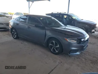 2022 Honda Insight EX with VIN 19XZE4F59NE001486, listed as a Copart auction lot 52212995 with 35,599 mi miles and Salvage Title. Bid and sale history available at DreamBid. Image 4.