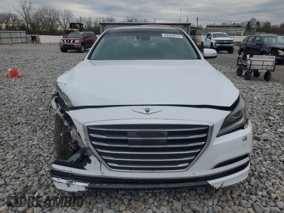 2015 Hyundai Genesis 3.8L with VIN KMHGN4JEXFU022957, listed as a Copart auction lot 49564814 with 117,387 mi miles. Bid and sale history available at carsss.com. Image 5.