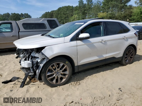 2015 Ford Edge Titanium with VIN 2FMTK4K84FBB07704, listed as a Copart auction lot 48859925 with 0 mi miles and Non Repairable. Bid and sale history available at carsss.com. Image 1.